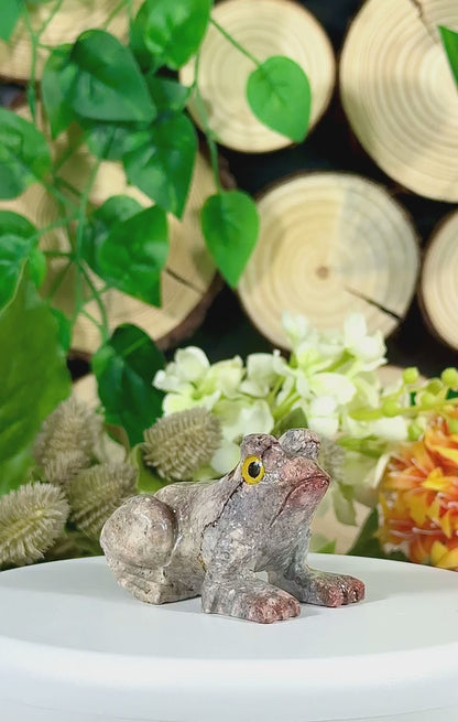 Fundstück Nr. SPECK33 | Kleiner Frosch aus Speckstein