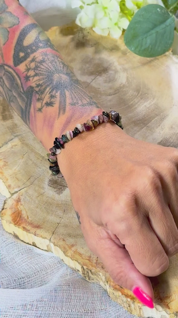 Bunter Turmalin | Armband (Splitter)
