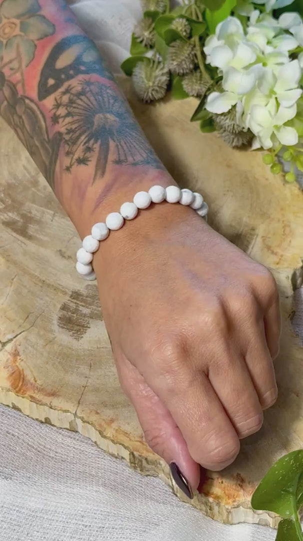 Magnesit | Armband (facettiert) 8mm