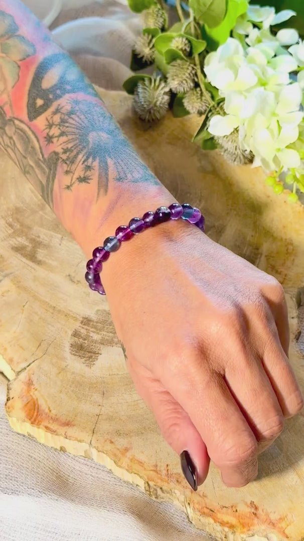 Fluorit | Armband (rund) 8mm