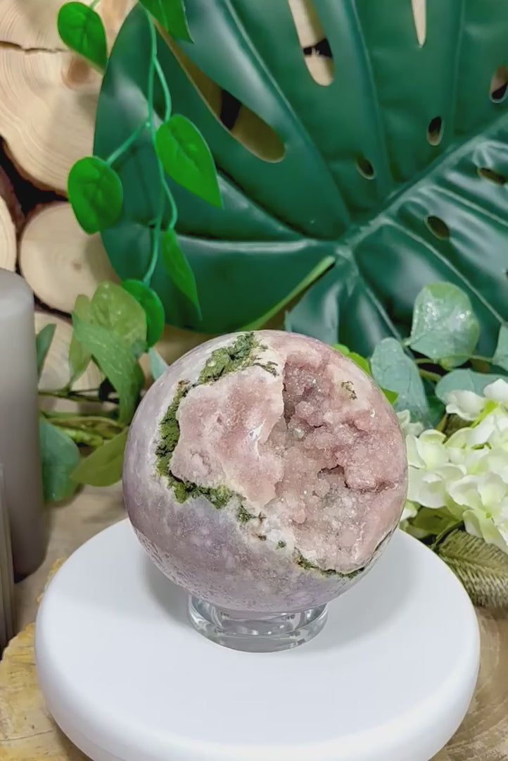 Fundstück Nr. PA6 | Pink Amethyst Kugel