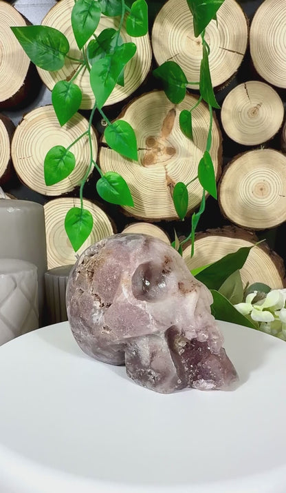 Fundstück Nr. PA17 | Pink Amethyst Totenkopf