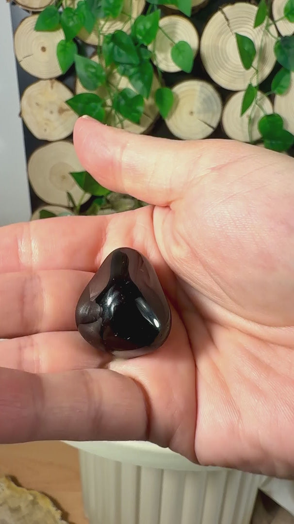 Hosentaschenstein Nr. HS3 | Schwarzer Obsidian