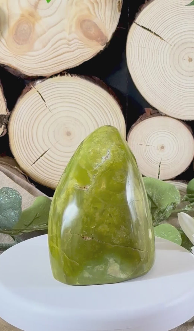 Fundstück Nr. 22 | Grüner Opal - Freiform aus der Natur