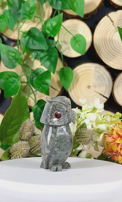 Fundstück Nr. SPECK26 | Kleine Eule aus Speckstein