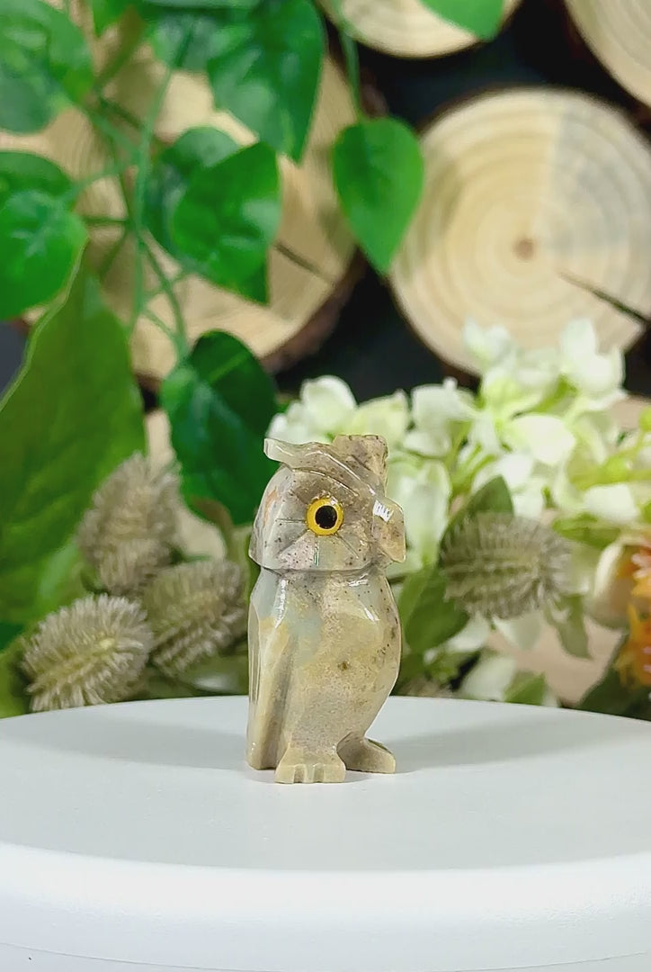 Fundstück Nr. SPECK27 | Kleine Eule aus Speckstein